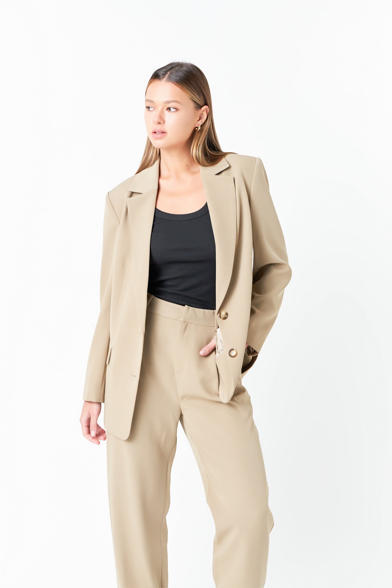 GREY LAB - Single Breasted Oversized Blazer - BLAZERS available at Objectrare