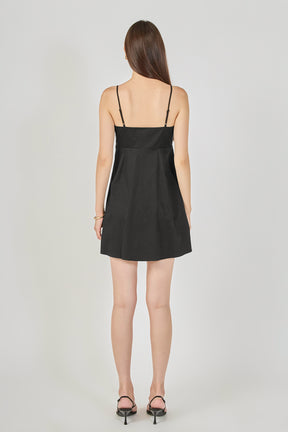 ENDLESS ROSE - Spaghetti Strap Mini Dress - DRESSES available at Objectrare