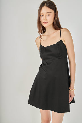 ENDLESS ROSE - Spaghetti Strap Mini Dress - DRESSES available at Objectrare