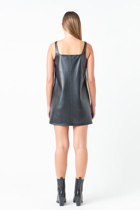 GREY LAB - Grey Lab - Square Neck A-Line Mini Dress - DRESSES available at Objectrare