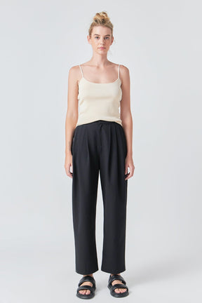 GREY LAB - Round Hem Knit Tank Top - CAMI TOPS & TANK available at Objectrare