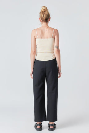 GREY LAB - Round Hem Knit Tank Top - CAMI TOPS & TANK available at Objectrare