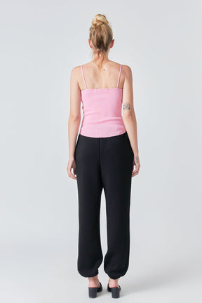 GREY LAB - Round Hem Knit Tank Top - TOPS available at Objectrare