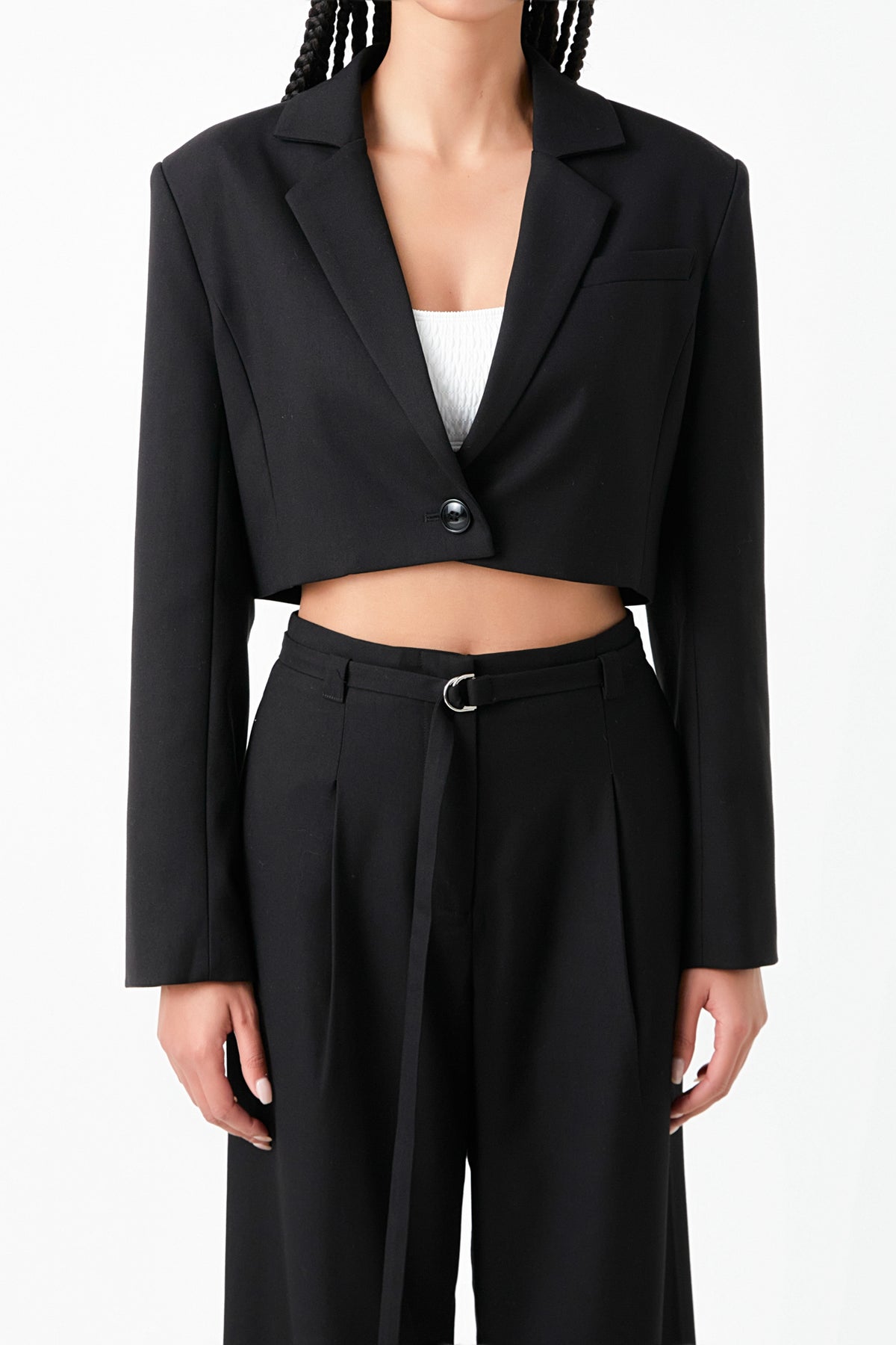 GREY LAB - Oversized Cropped Blazer - BLAZERS available at Objectrare