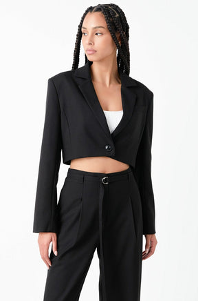 GREY LAB - Oversized Cropped Blazer - BLAZERS available at Objectrare