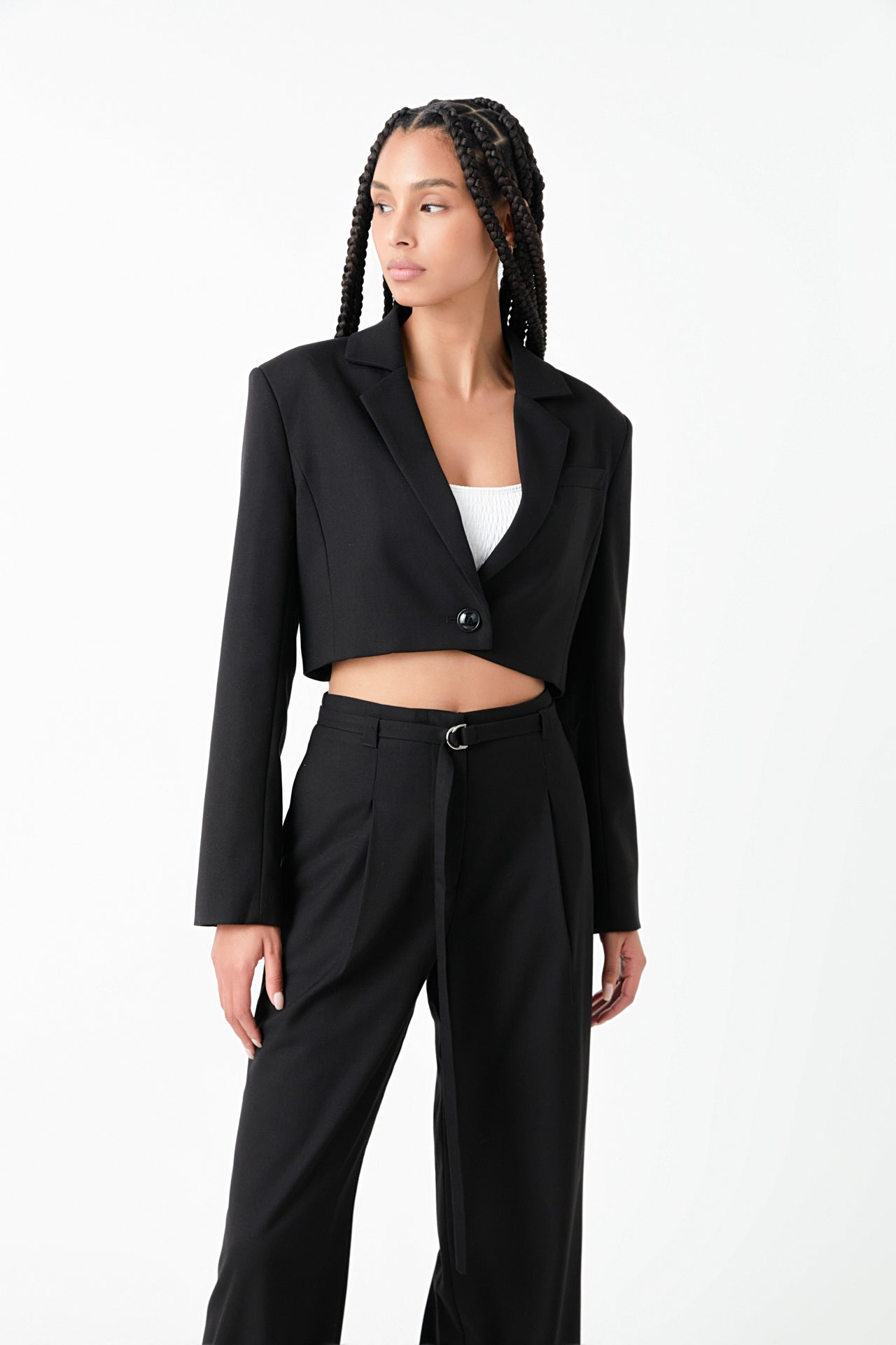 GREY LAB - Oversized Cropped Blazer - BLAZERS available at Objectrare