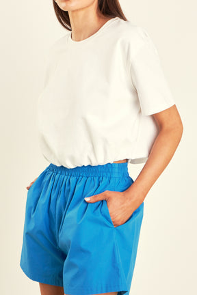 GREY LAB - Cropped Top with Elastic Band - TOPS available at Objectrare