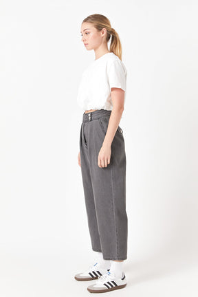 GREY LAB - Cropped Top with Elastic Band - TOPS available at Objectrare