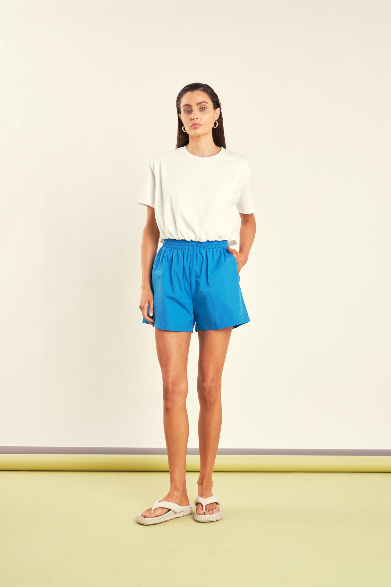 GREY LAB - Cropped Top with Elastic Band - TOPS available at Objectrare