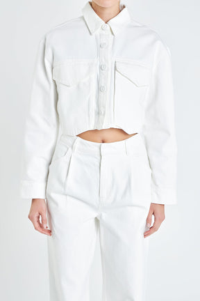 GREY LAB - Oversize Pocket Cropped Jacket - JACKETS available at Objectrare