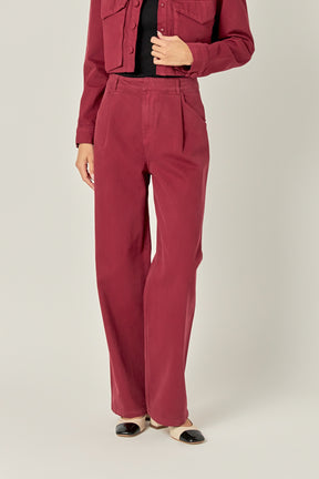 GREY LAB - Wide Leg High Waisted Pants - PANTS available at Objectrare