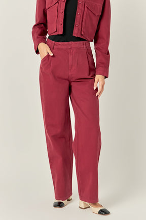 ENGLISH FACTORY - English Factory - Wide Leg High Waisted Pants - PANTS available at Objectrare