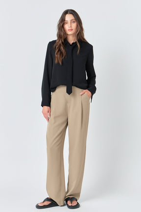 GREY LAB - Grey Lab - Wide Leg High Waisted Trouser - PANTS available at Objectrare