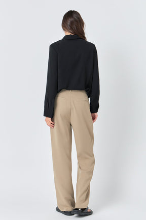 GREY LAB - Wide Leg High Waisted Trouser - PANTS available at Objectrare