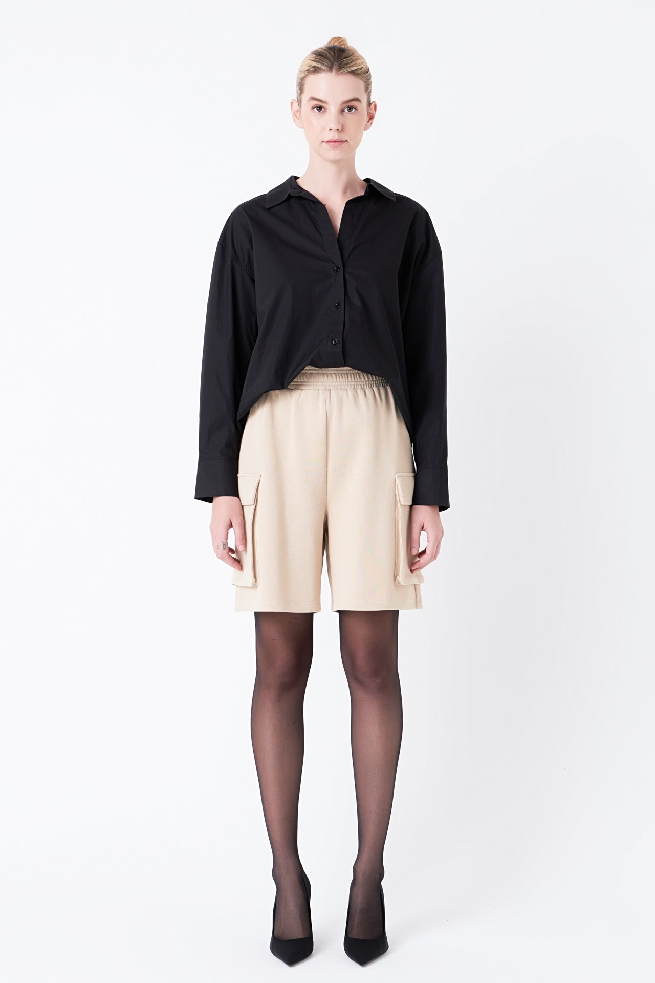 GREY LAB - Knit Shorts with Pockets - PANTS available at Objectrare