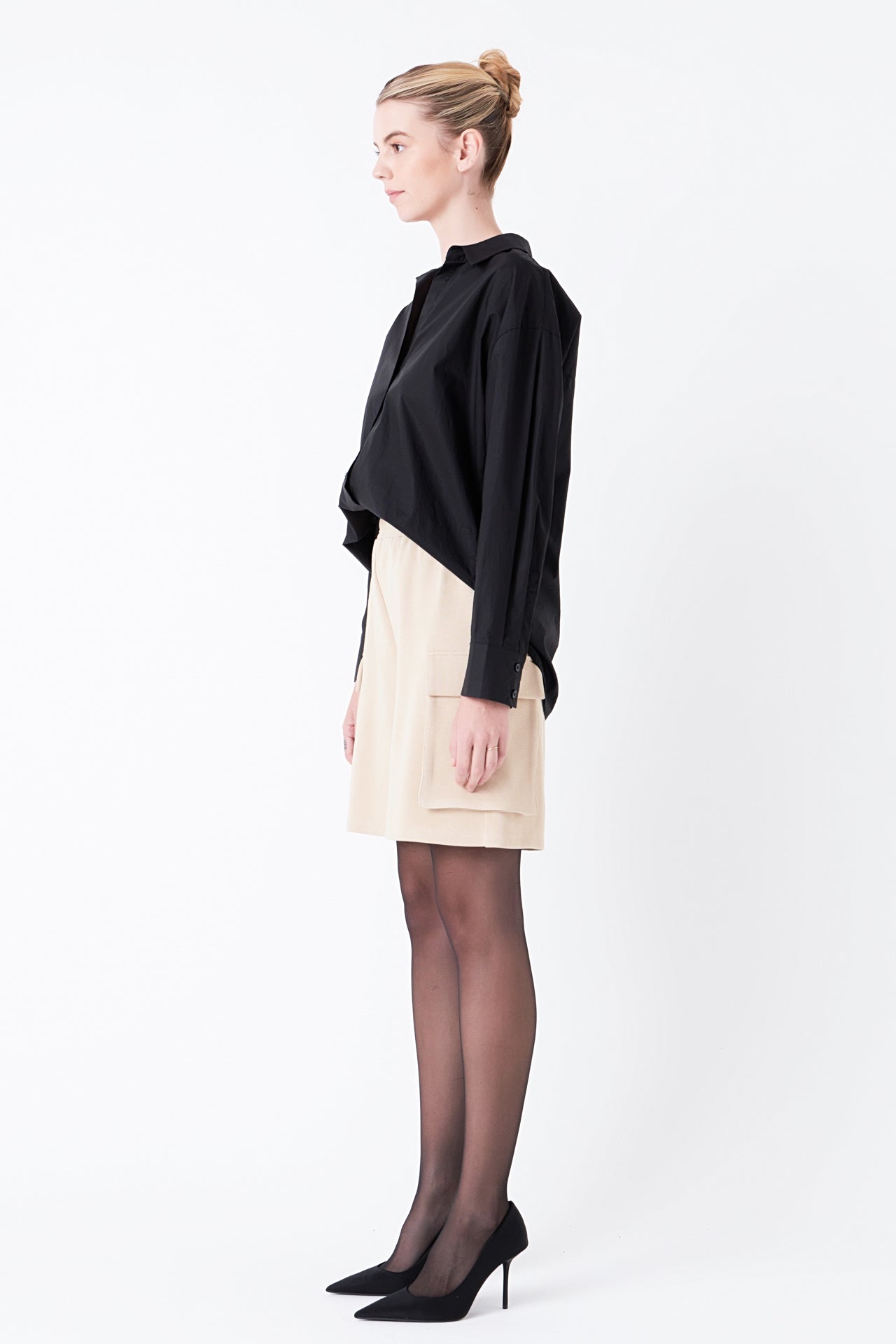 GREY LAB - Knit Shorts with Pockets - PANTS available at Objectrare