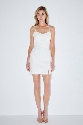 GREY LAB - Double Elastic Strap Mini Dress - DRESSES available at Objectrare