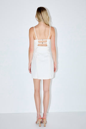 GREY LAB - Double Elastic Strap Mini Dress - DRESSES available at Objectrare