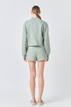 GREY LAB - Cropped Bomber Jacket - JACKETS available at Objectrare