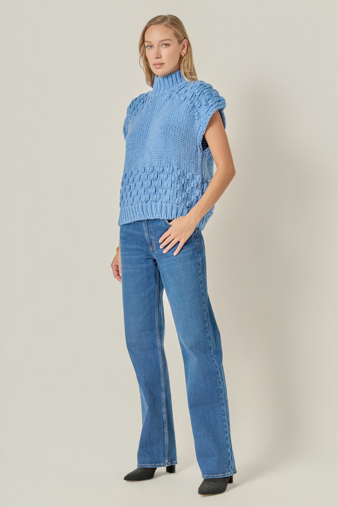 ENGLISH FACTORY - Bubble Knit Sweater - SWEATERS & KNITS available at Objectrare