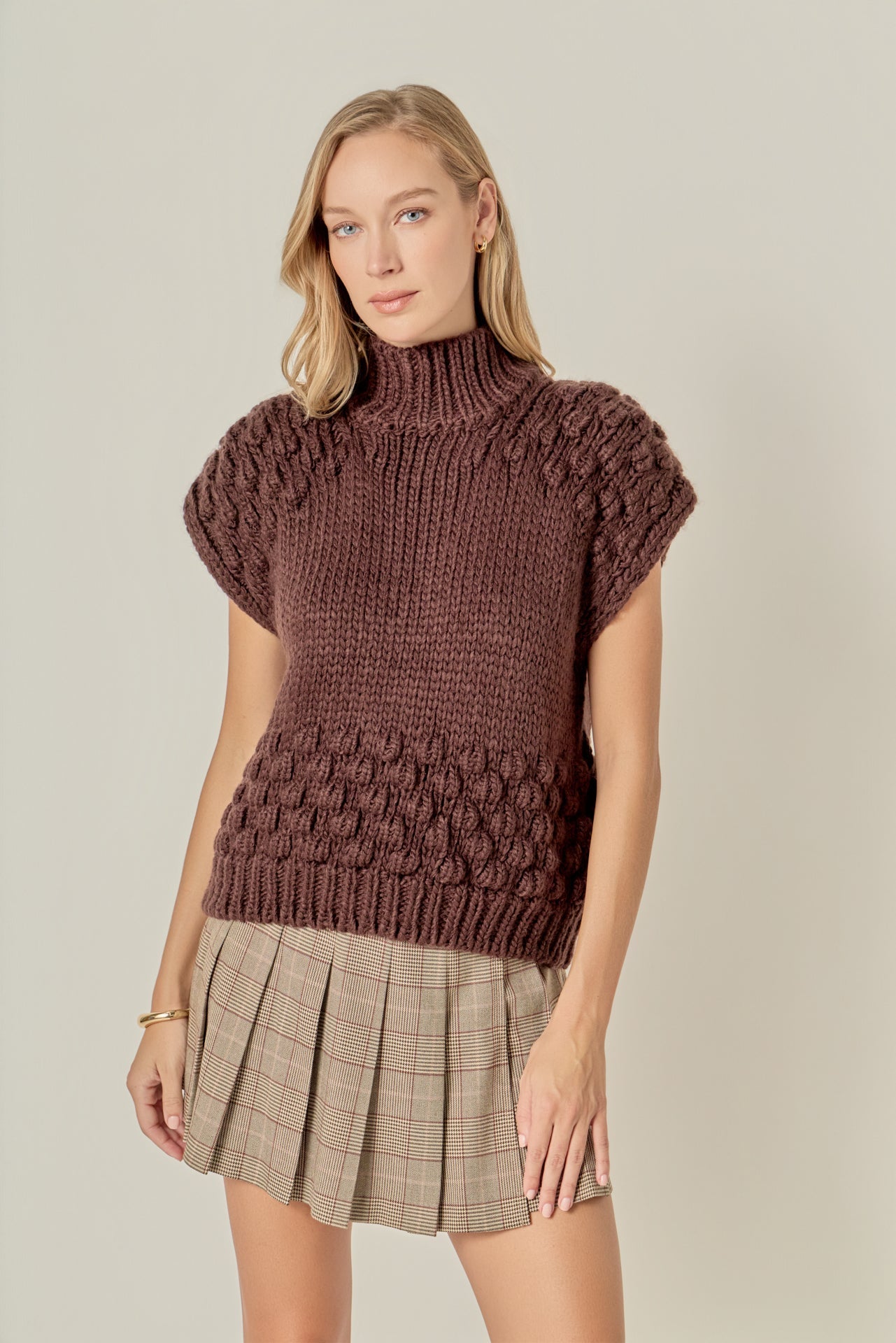ENGLISH FACTORY - Bubble Knit Sweater - SWEATERS & KNITS available at Objectrare
