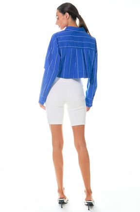 GREY LAB - Grey Lab - Striped Cropped Shirts - SHIRTS & BLOUSES available at Objectrare