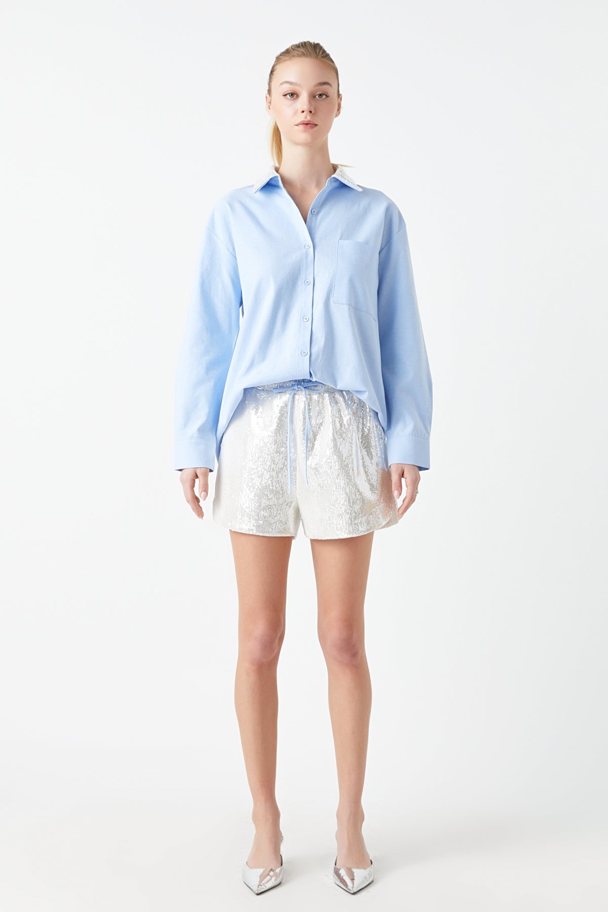 GREY LAB - Pleated Shorts - SHORTS available at Objectrare