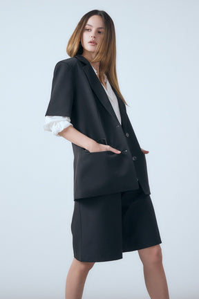 ENDLESS ROSE - Brynn Single Breasted Short Sleeve Blazer - BLAZERS available at Objectrare