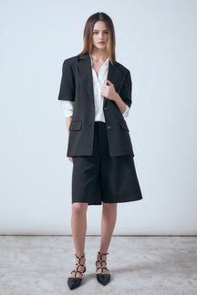 ENDLESS ROSE - Brynn Single Breasted Short Sleeve Blazer - BLAZERS available at Objectrare