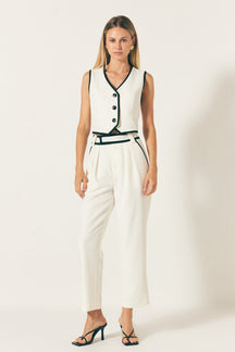 ENDLESS ROSE - Endless Rose - Trousers with Binding Detail - PANTS available at Objectrare