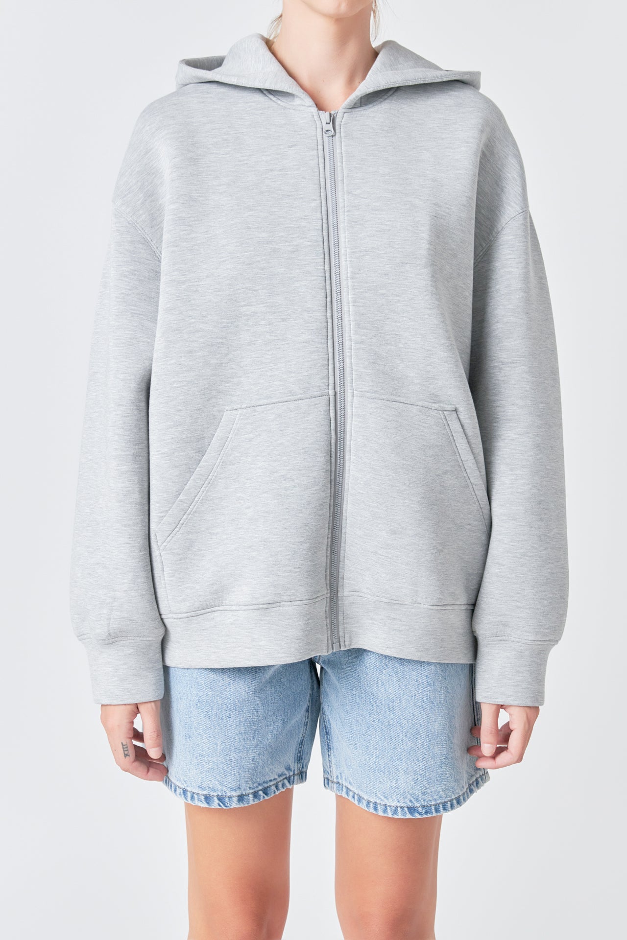 GREY LAB - Zip Up Hoodie - HOODIES & SWEATSHIRTS available at Objectrare