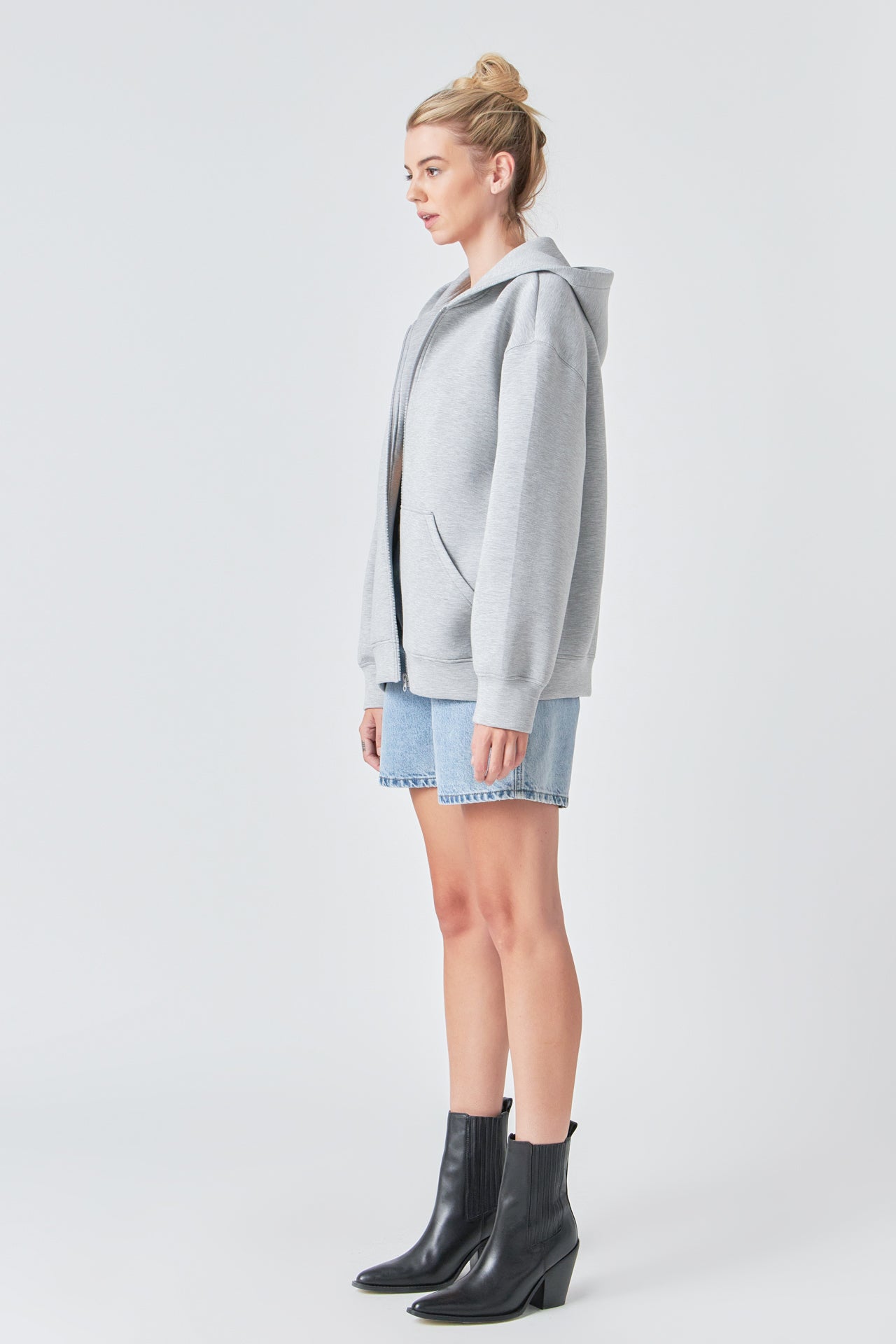 GREY LAB - Zip Up Hoodie - HOODIES & SWEATSHIRTS available at Objectrare