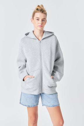 GREY LAB - Zip Up Hoodie - HOODIES & SWEATSHIRTS available at Objectrare