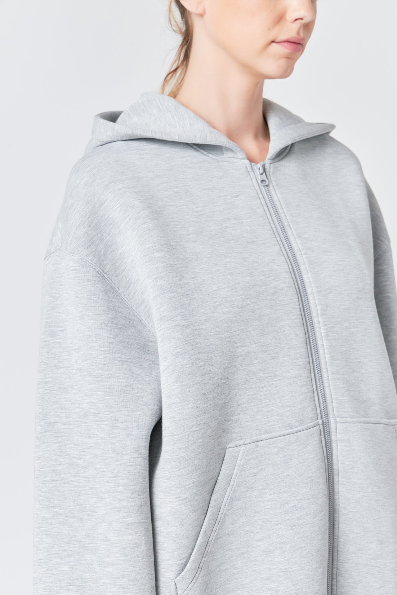 GREY LAB - Zip Up Hoodie - HOODIES & SWEATSHIRTS available at Objectrare