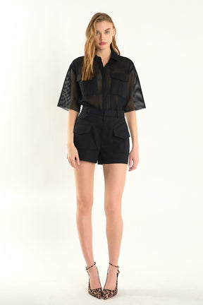 ENDLESS ROSE - Mesh Net Top with Pockets - TOPS available at Objectrare