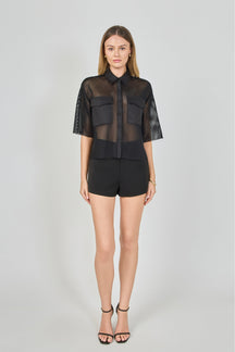 ENDLESS ROSE - Mesh Net Top with Pockets - TOPS available at Objectrare