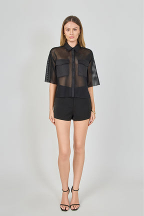 ENDLESS ROSE - Mesh Net Top with Pockets - TOPS available at Objectrare