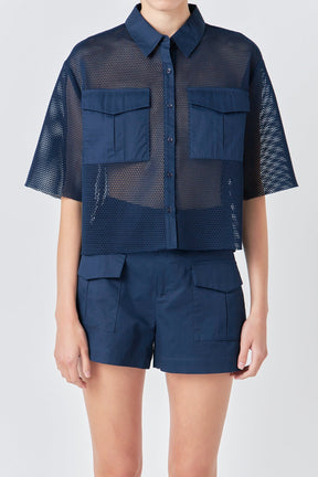 ENDLESS ROSE - Mesh Net Top with Pockets - TOPS available at Objectrare