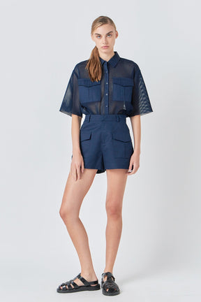 ENDLESS ROSE - Mesh Net Top with Pockets - TOPS available at Objectrare