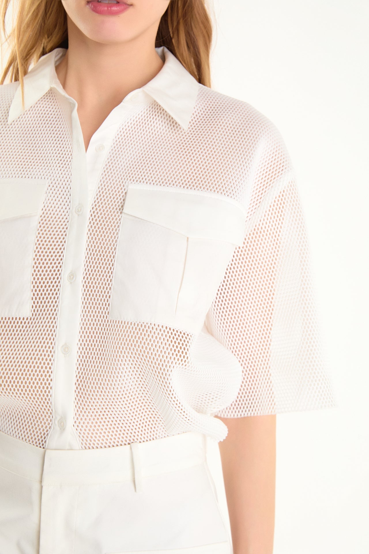 ENDLESS ROSE - Mesh Net Top with Pockets - TOPS available at Objectrare
