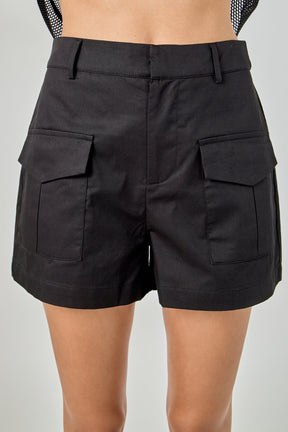 ENDLESS ROSE - High-Waisted Shorts with Pockets - SHORTS available at Objectrare