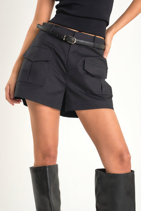 ENDLESS ROSE - High-Waisted Shorts with Pockets - SHORTS available at Objectrare