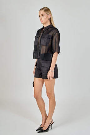 ENDLESS ROSE - High-Waisted Shorts with Pockets - SHORTS available at Objectrare