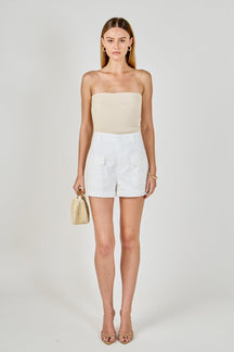 ENDLESS ROSE - High-Waisted Shorts with Pockets - SHORTS available at Objectrare