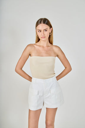 ENDLESS ROSE - High-Waisted Shorts with Pockets - SHORTS available at Objectrare