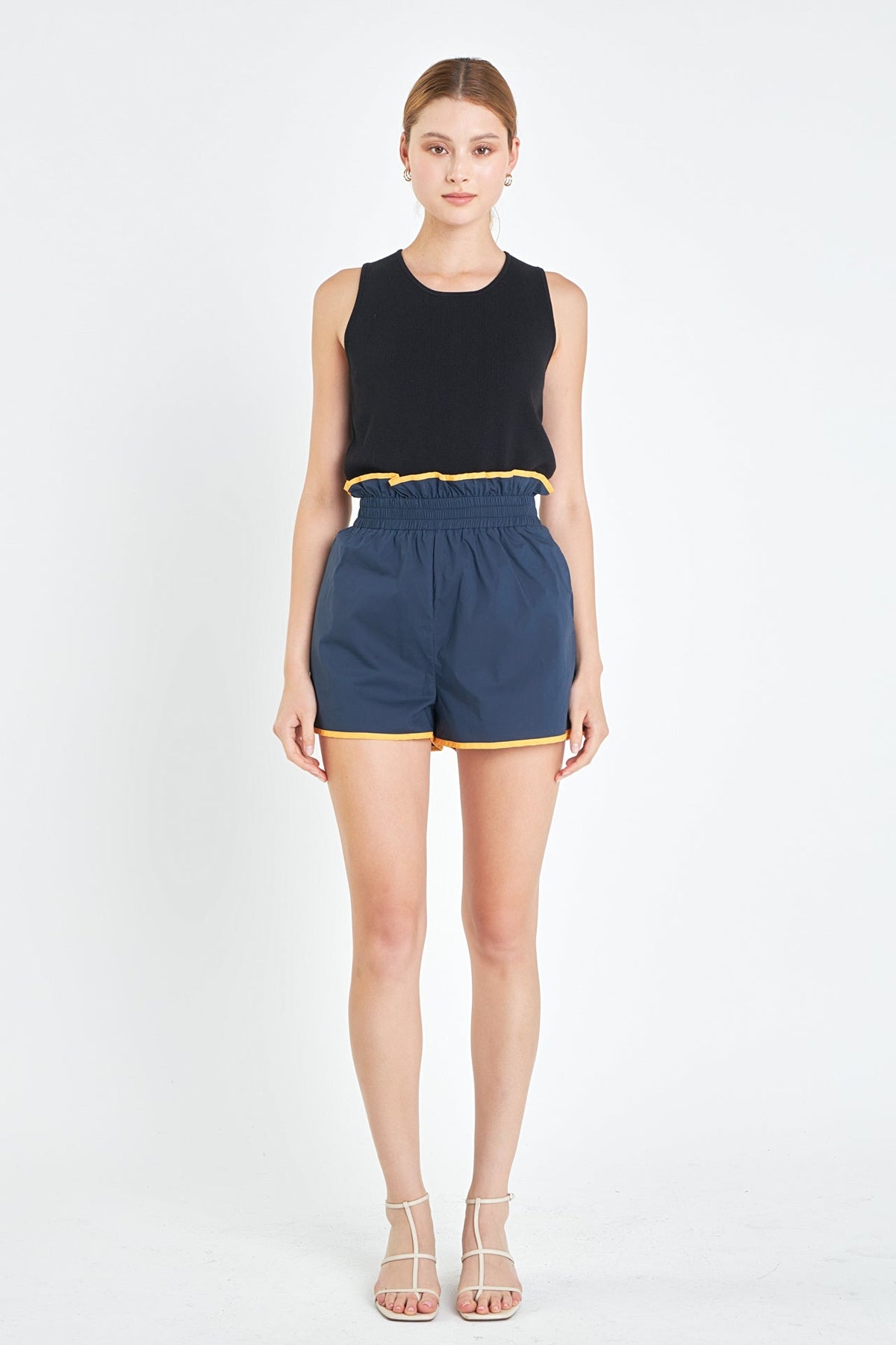 ENGLISH FACTORY - English Factory - Shorts with Colorblock Binding - SHORTS available at Objectrare