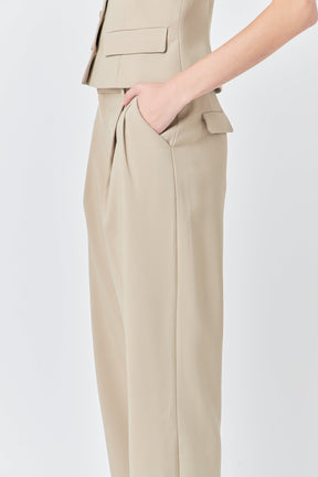 GREY LAB - Mid Waisted Long Trousers - PANTS available at Objectrare