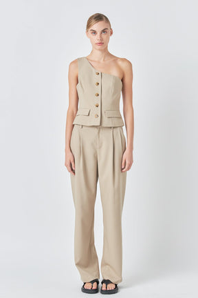 GREY LAB - Mid Waisted Long Trousers - PANTS available at Objectrare