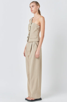 GREY LAB - Mid Waisted Long Trousers - PANTS available at Objectrare