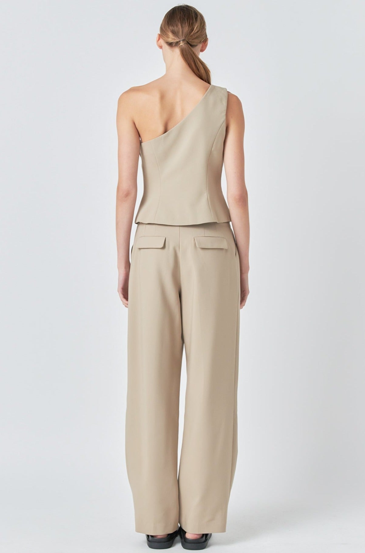 GREY LAB - Mid Waisted Long Trousers - PANTS available at Objectrare